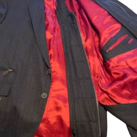 RIVIERA RED Boston Hybrid Zip out Wool Blazer size 48R - Picture 10 of 12